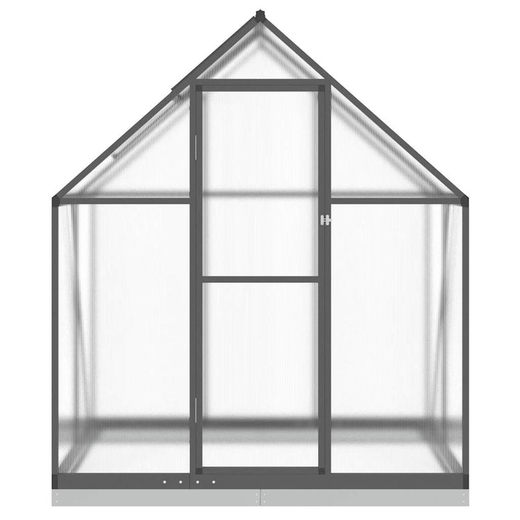 Vidaxl tuinkas met basisframe 169x114x202 cm aluminium antracietkleur