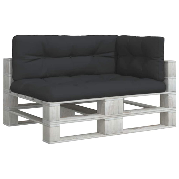Vidaxl palletkussens 3 st stof zwart