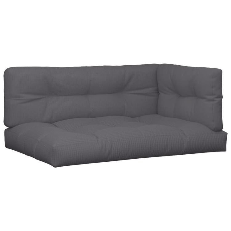 Vidaxl palletkussens 5 st stof antracietkleurig