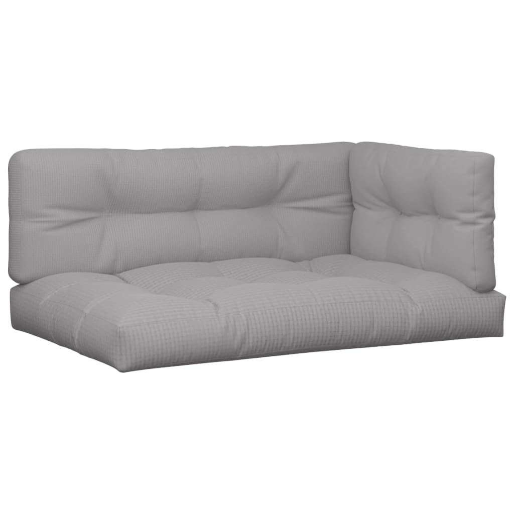 Vidaxl palletkussens 5 st stof grijs
