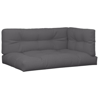 Vidaxl palletkussens 7 st stof antracietkleurig