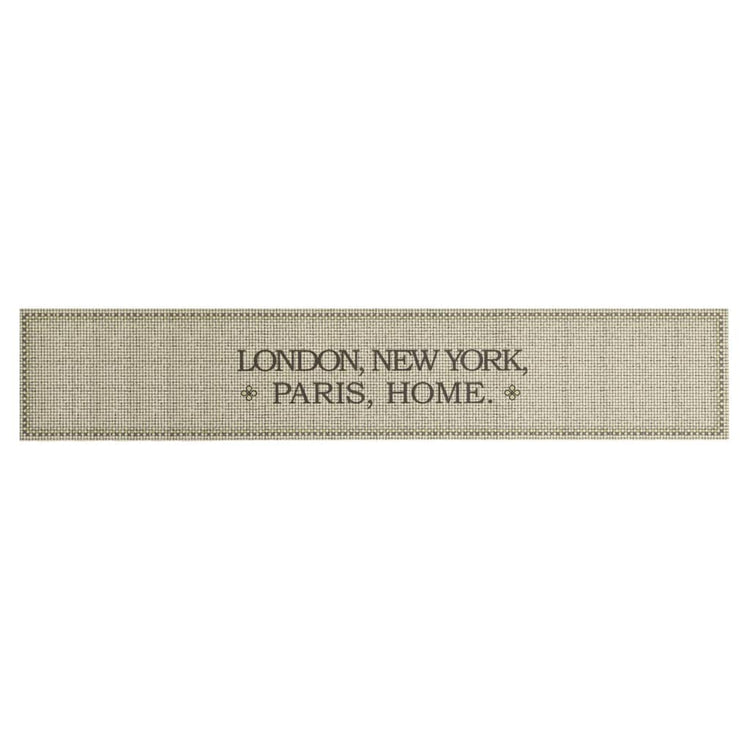 Vidaxl keukenmat wasbaar home-tekst 60x300 cm fluweel