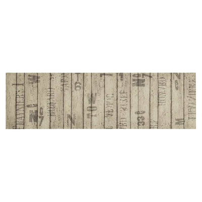 Vidaxl keukenmat wasbaar hekprint 45x150 cm fluweel