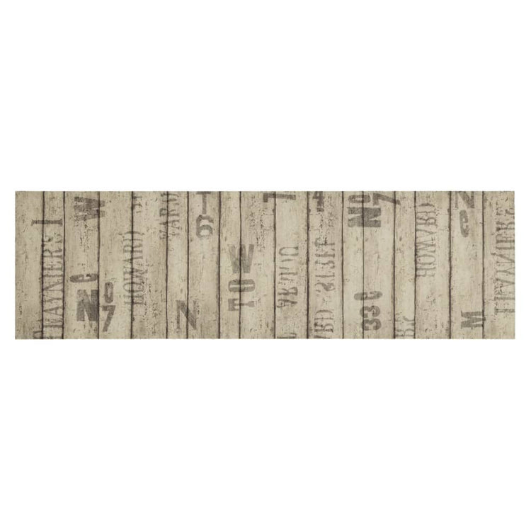 Vidaxl keukenmat wasbaar hekprint 45x150 cm fluweel