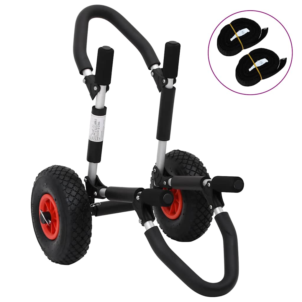 Vidaxl sup trolley voor surfplank inklapbaar 45 kg aluminium