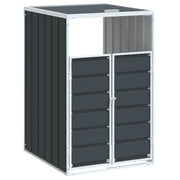 Vidaxl containerberging voor 1 container 72x81x115 cm staal antraciet - afbeelding 2