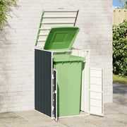 Vidaxl containerberging voor 1 container 72x81x115 cm staal antraciet - afbeelding 3