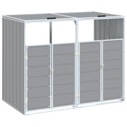 Vidaxl containerberging voor 2 containers 144x81x113 cm staal grijs - afbeelding 2