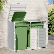 Vidaxl containerberging voor 2 containers 144x81x113 cm staal grijs - afbeelding 3