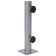 Vidaxl parasolvoet voor ø32 34 38 mm stok staal zilverkleurig - afbeelding 1
