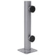 Vidaxl parasolvoet voor ø32 34 38 mm stok staal zilverkleurig