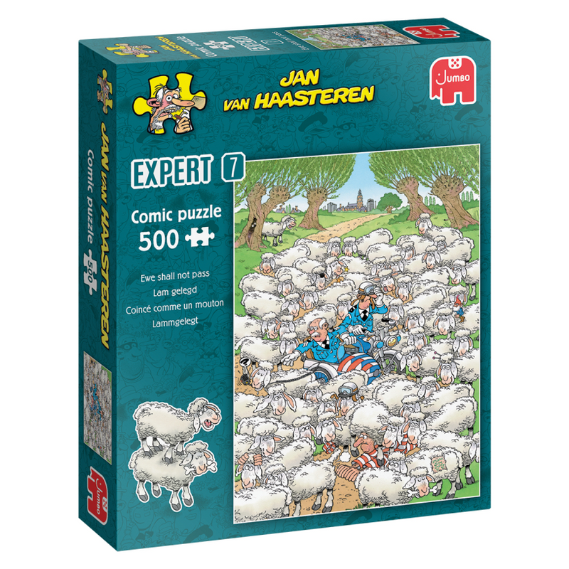 Jumbo puzzel 500 st. jvh expert 7 lam gelegd
