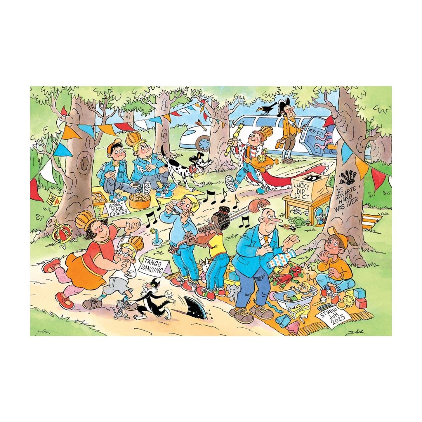 Jumbo jan van haasteren junior puzzel 21 de vrijmarkt 240 stukjes