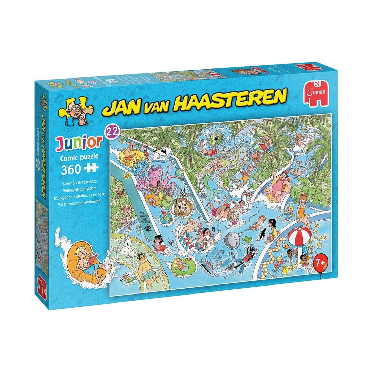 Jumbo jan van haasteren junior puzzel 22 waterglijbaan gekte 360 stukjes