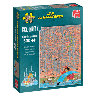 Jumbo jan van haasteren legpuzzel expert 5 - waar is het lek? - 500st.