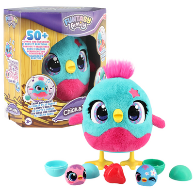 Jumbo funtasy family chick-a-boo - interactieve knuffel