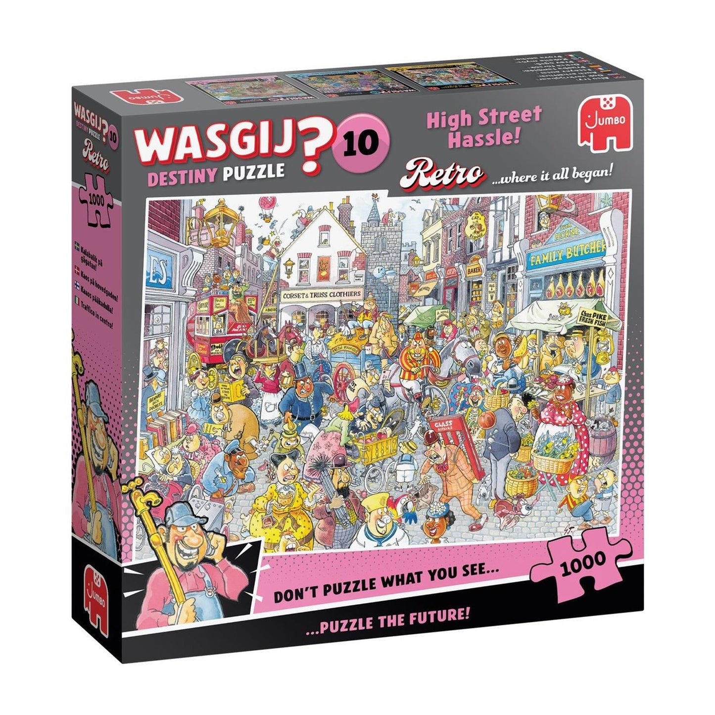 Jumbo wasgij retro destiny 10 - chaos in de winkelstraat! - 1000st.