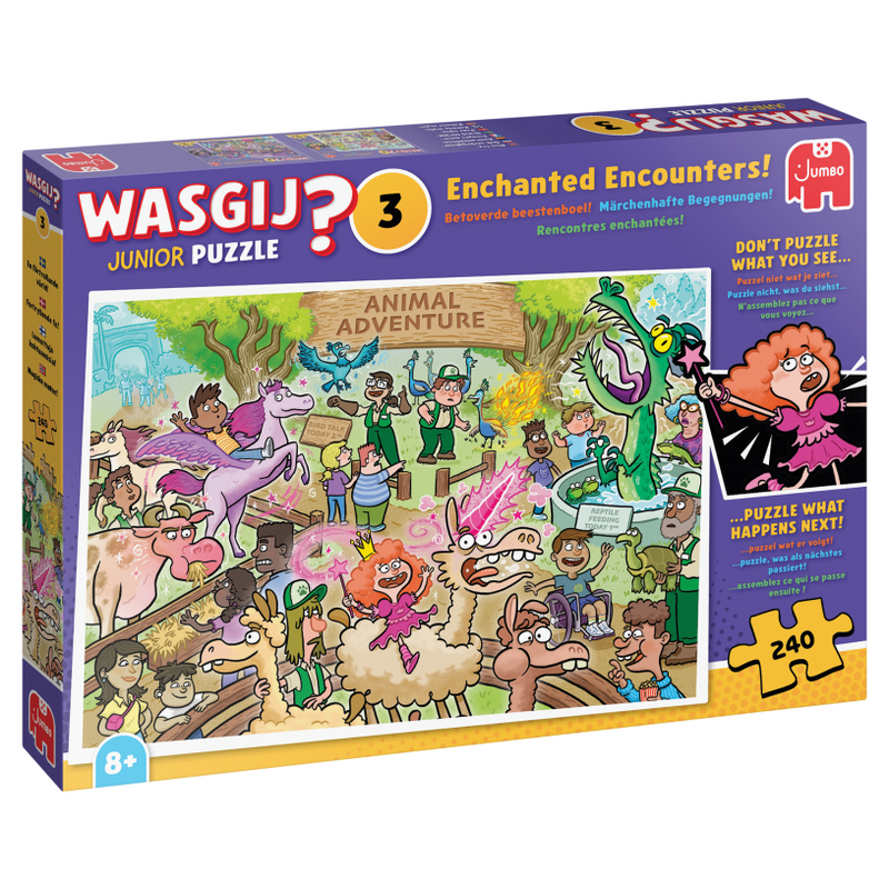 Jumbo wasgij junior - betoverde beestenboel! - 240 stukjes - legpuzzel voor kinderen