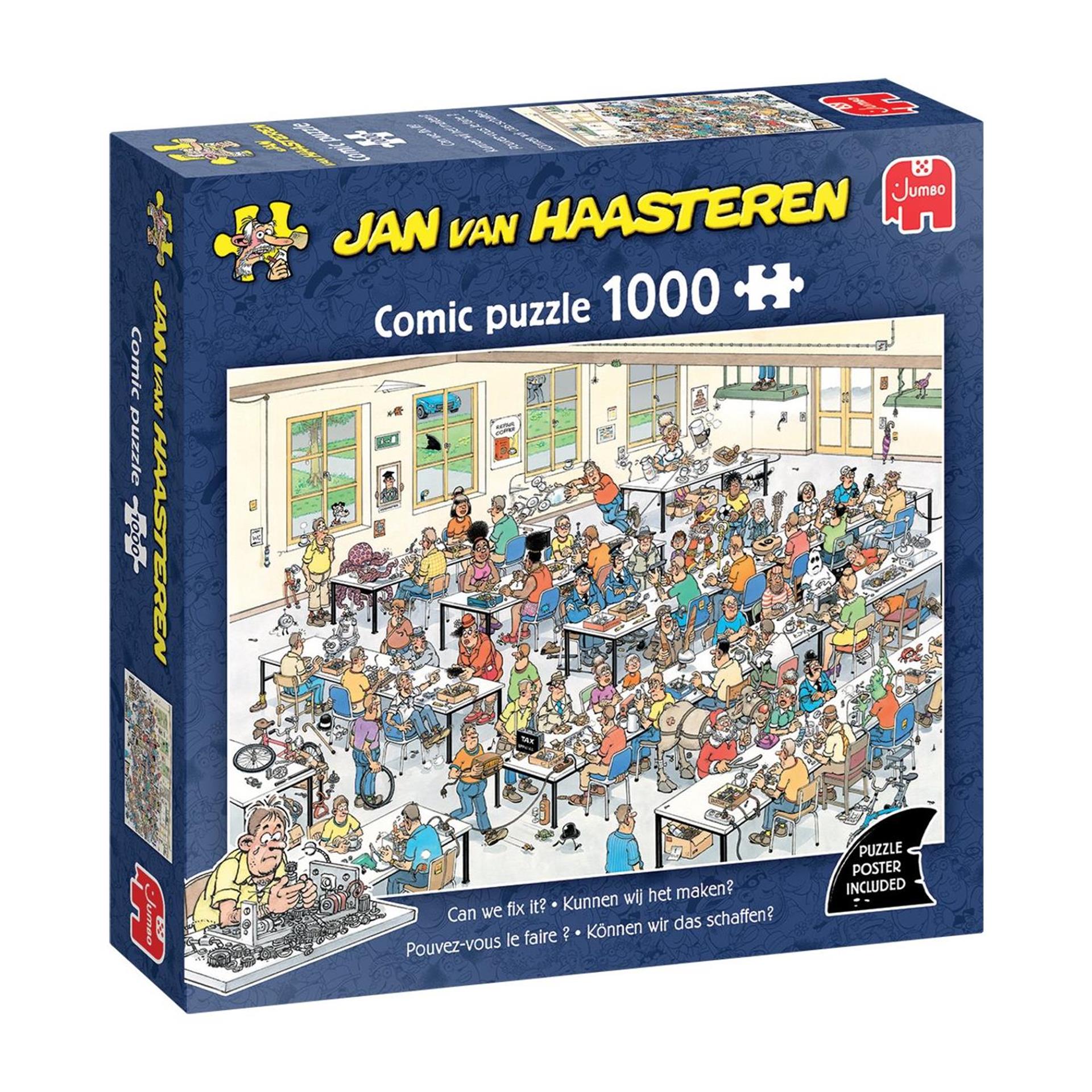 Jumbo jan van haasteren puzzel kunnen wij het maken? 1000 stukjes