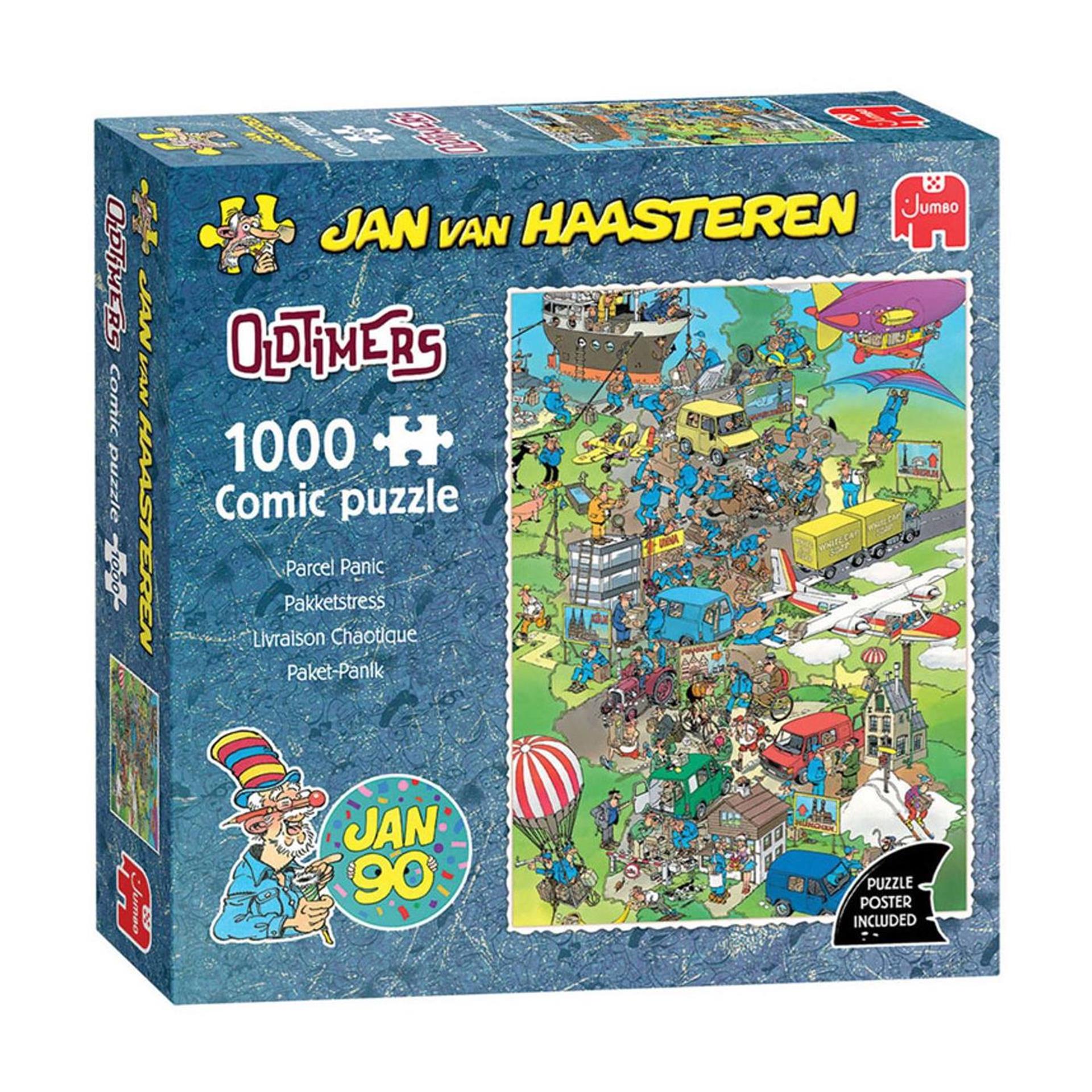 Jumbo jan van haasteren puzzel oldtimers parcel panic 1000 stukjes