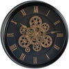Excellent houseware analoge wandklok 40 cm goud zwart