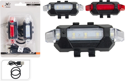 Xqmax fietslamp set 2-delig op usb