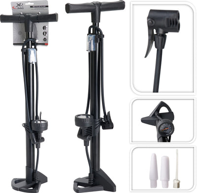 Excellent houseware fietspomp staand 60cm zwart