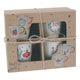 Home styling kerstbeker aardewerk set a 4 200ml