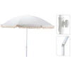 Overige merken pro beach parasol aruba met franjes 180 cm ecru