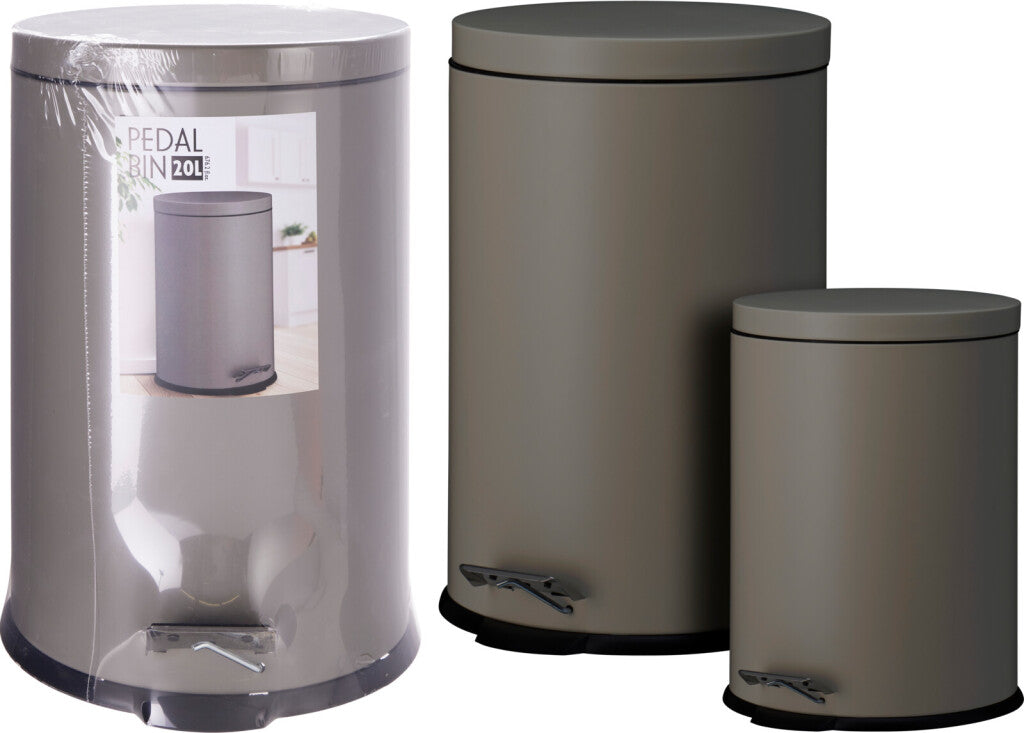 Excellent houseware pedaalemmer set 20l 5l brons