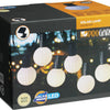 Pro garden solar led lichtslinger 20 warm witte lampen 5,7 meter buitenverlichting op zonne-energie