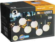 Pro garden solar led lichtslinger 20 warm witte lampen 5,7 meter buitenverlichting op zonne-energie - afbeelding 1