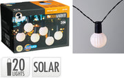 Pro garden solar led lichtslinger 20 warm witte lampen 5,7 meter buitenverlichting op zonne-energie - afbeelding 2