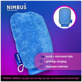 Nimbus magic schoonmaakhandschoen scrub + microvezel zijde - afbeelding 2