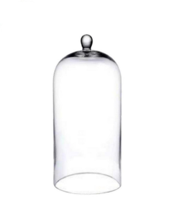 Ideas for seasons grote glazen stolp met knop ø13xh30cm