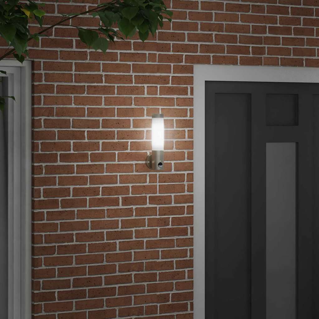 Vidaxl buiten wandlamp zilver 12 x 8,5 x 29 cm