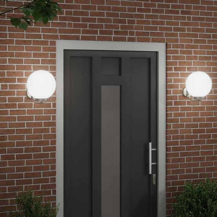 Vidaxl buiten wandlamp 2 pcs zilver 29 x 25 x 33 cm