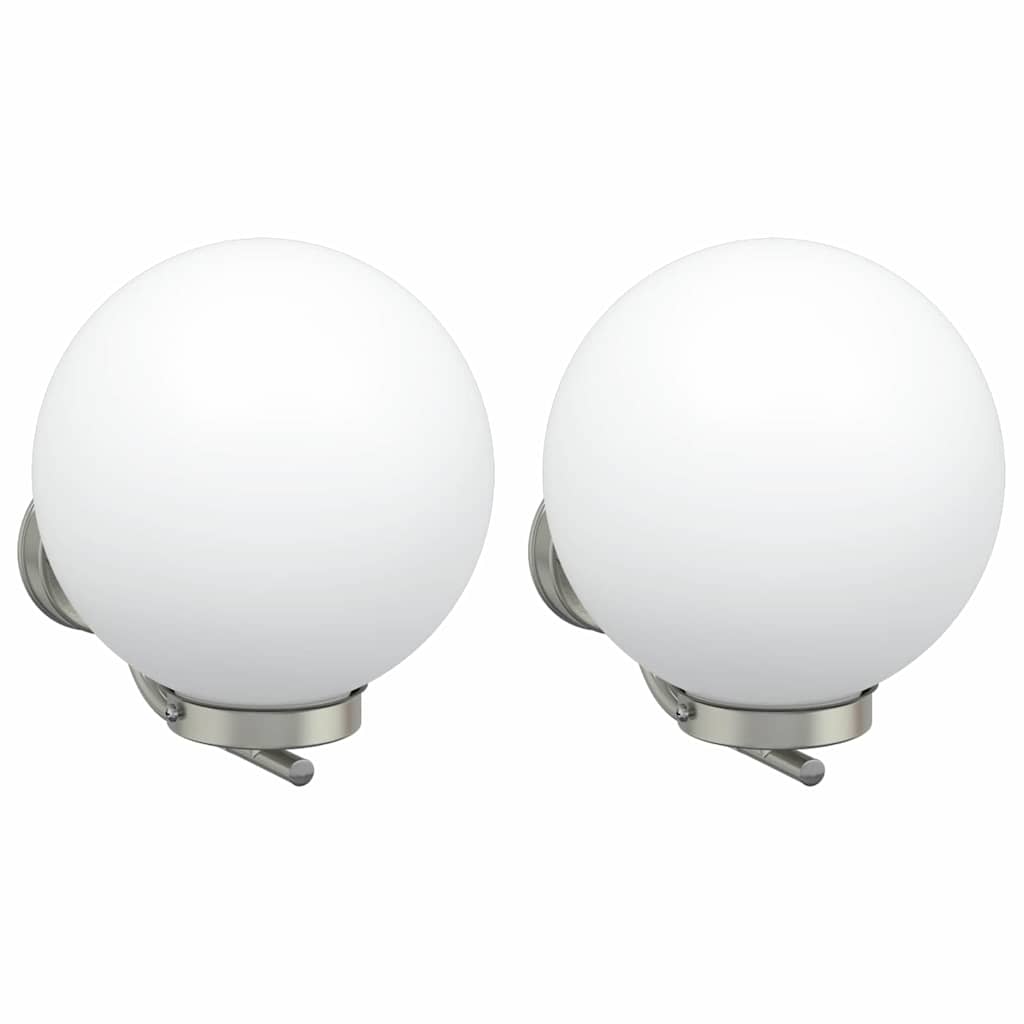 Vidaxl buiten wandlamp 2 pcs zilver 29 x 25 x 33 cm