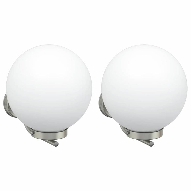 Vidaxl buiten wandlamp 2 pcs zilver 29 x 25 x 33 cm