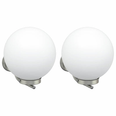 Vidaxl buiten wandlamp 2 pcs zilver 29 x 25 x 33 cm
