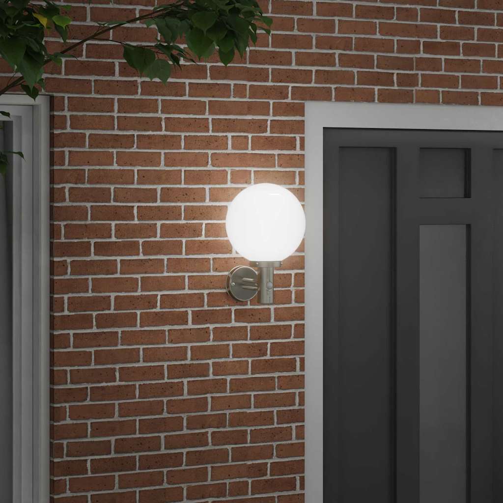 Vidaxl buiten wandlamp zilver 28 x 25 x 38 cm