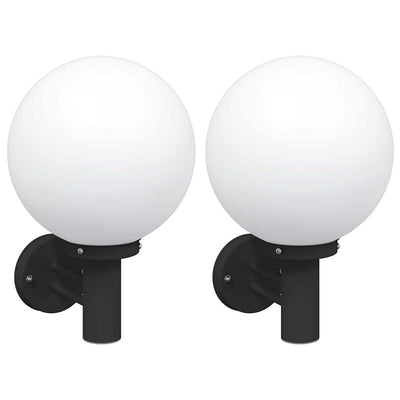 Vidaxl buiten wandlamp 2 pcs zwart 28 x 25 x 38 cm