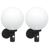 Vidaxl buiten wandlamp 2 pcs zwart 28 x 25 x 38 cm