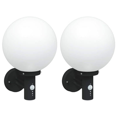 Vidaxl buiten wandlamp 2 pcs zwart 28 x 25 x 38 cm