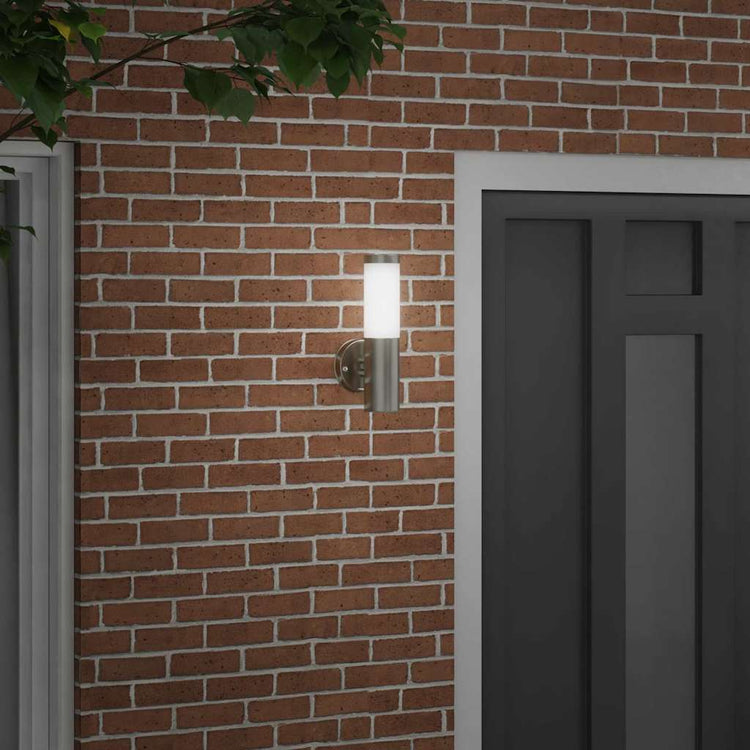 Vidaxl buiten wandlamp zilver 15 x 7,5 x 33 cm