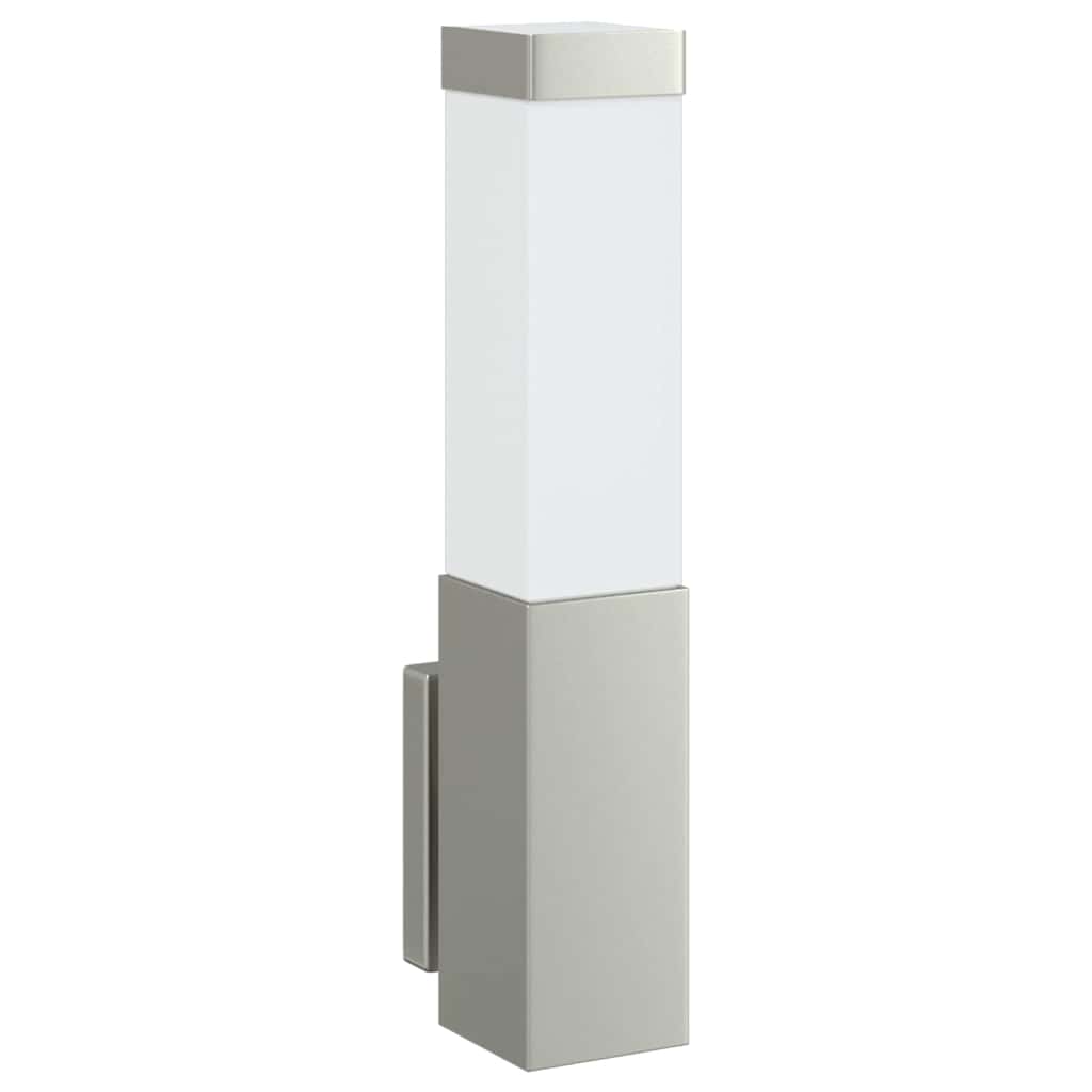 Vidaxl buiten wandlamp zilver 10.5 x 6 x 33 cm