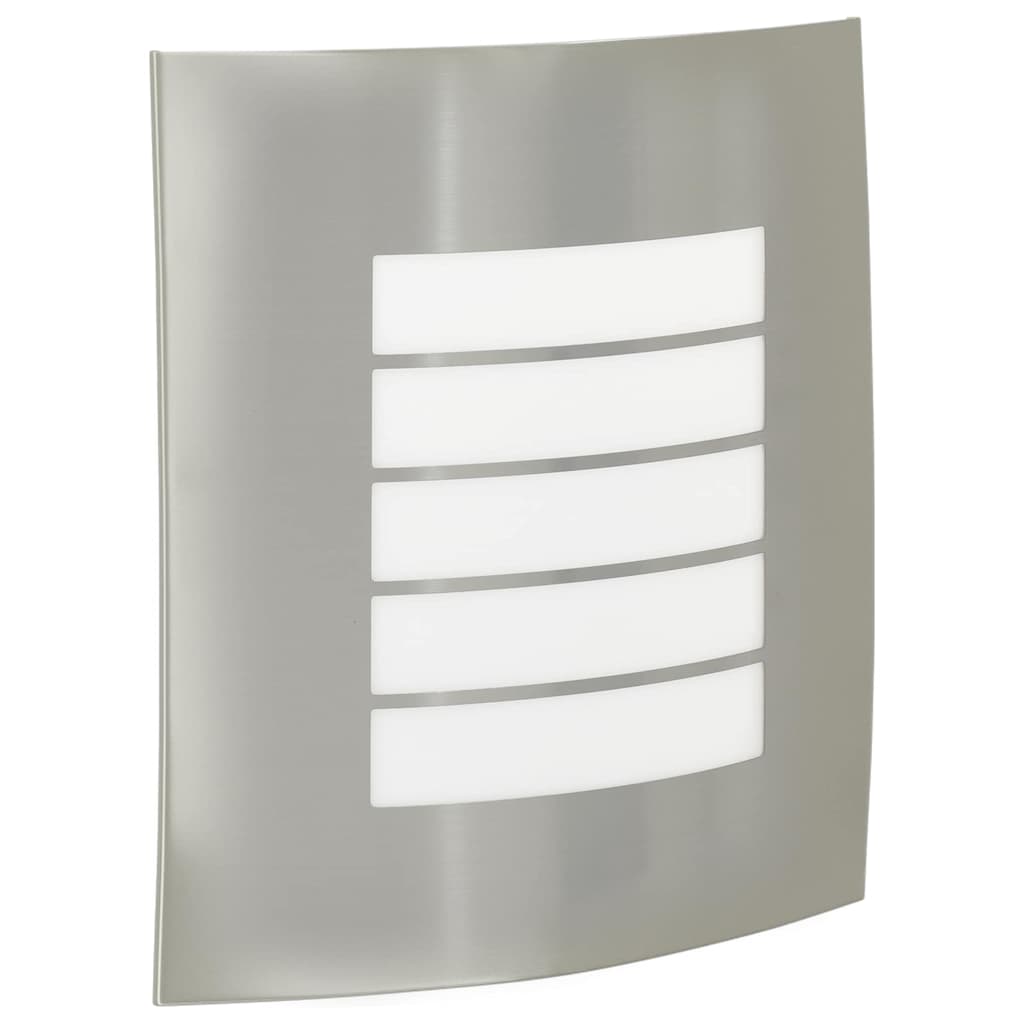 Vidaxl buiten wandlamp zilver 23.5 x 9 x 26 cm