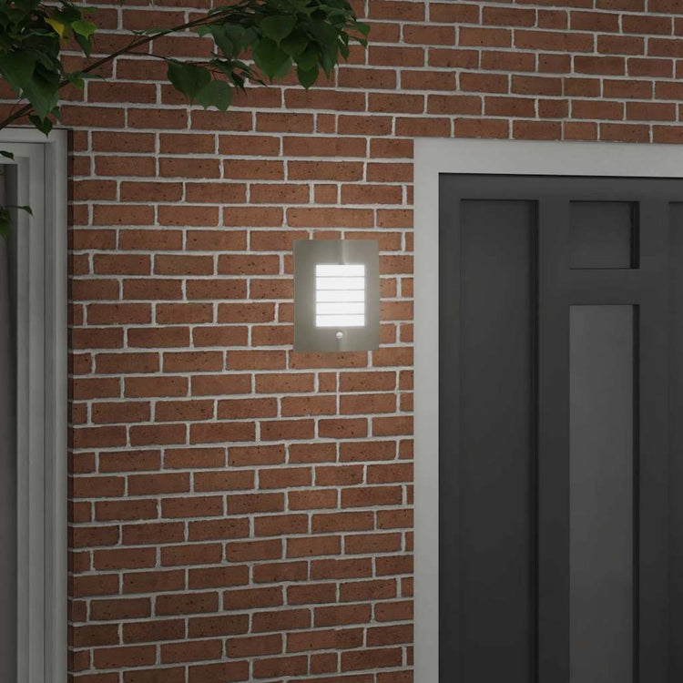 Vidaxl buiten wandlamp zilver 23,5 x 9 x 26 cm