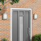 Vidaxl buiten wandlamp 2 st zilver 23,5 x 9 x 26 cm