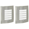 Vidaxl buiten wandlamp 2 pcs zilver 23.5 x 9 x 26 cm